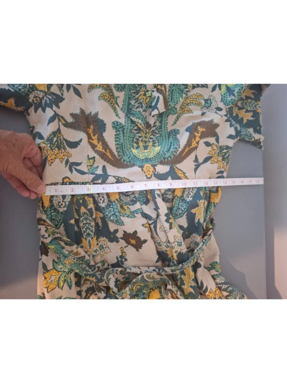 A Loves A Maxi Dress M Paisley Floral Puff Sleeve Boho Cottagecore Belted